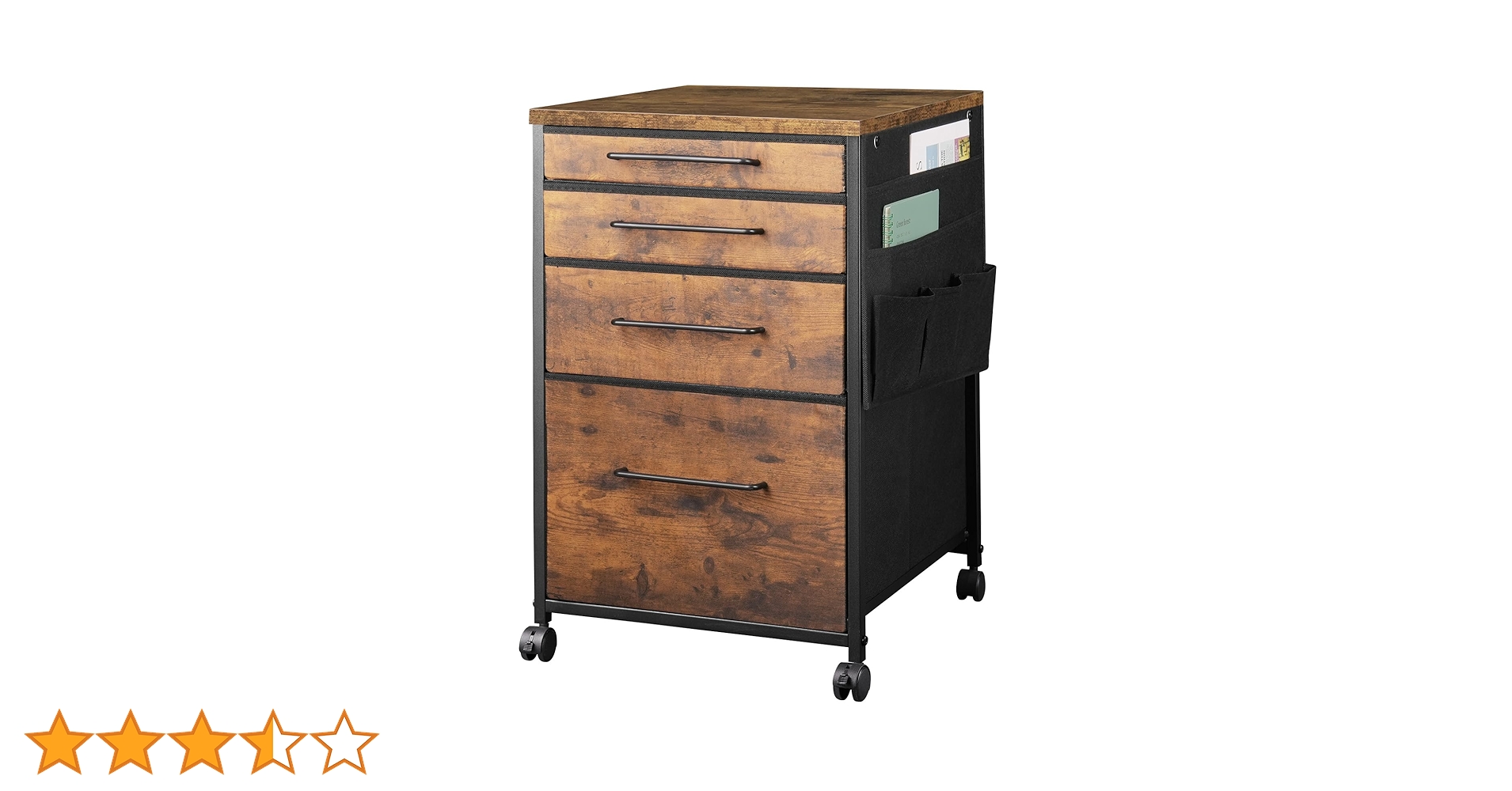 Amazon.co.jp: YeTom デスクワゴン キャビネット サイドチェスト